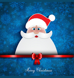 Christmas santa background vector image