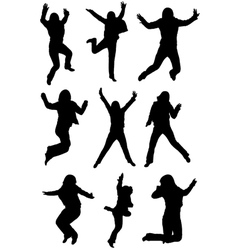 Jumping vector image