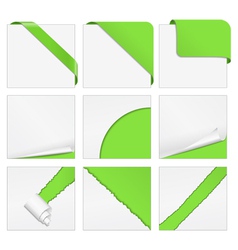 Corner design elements vector image