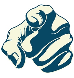 Pointing forefinger vector image