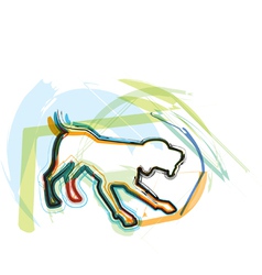 Dog vector image