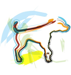 Dog vector image