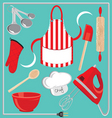 Baking icons and elements vector image