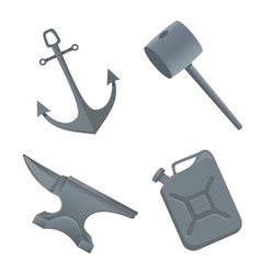 Iron things vector image