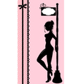 Sexy silhouette vector image