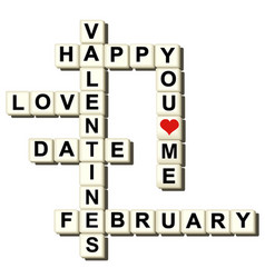 Valentine love game vector image