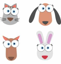 Animal eyes vector image