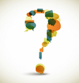 Question mark vector image