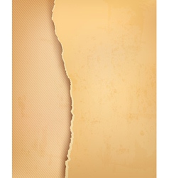 Vintage background with ripped old paper vector image
