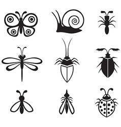 Insect set vector image