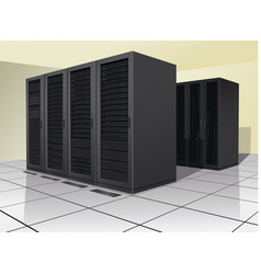Data center vector image