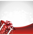 Christmas with gift box vector image