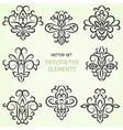 Decorative ethnic elements vector image