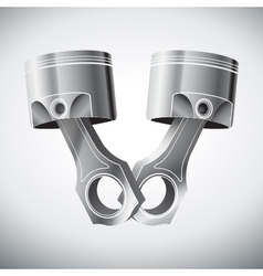Engine pistons vector image