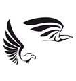 Black eagles vector image