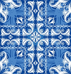 Blue vintage seamless Blue vintage seamless vector image