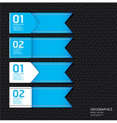 Leather blue color Design template vector image