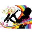 Saxophonist vector image