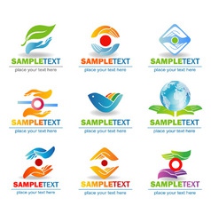 Hands design elements vector image