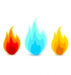 Fire icons vector image