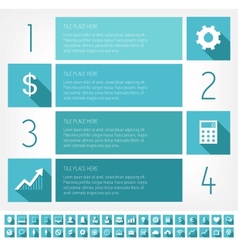 IT Industry Infographic Elements vector image