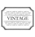Vintage framework marble black vector image