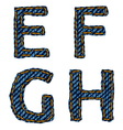 Farmerke tekstura EFGH resize vector image