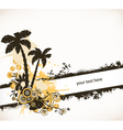 Grunge summer background vector image