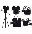 Movie camera vector image