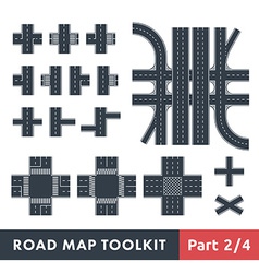 road map toolkit vector image