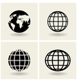 Icons globes vector image