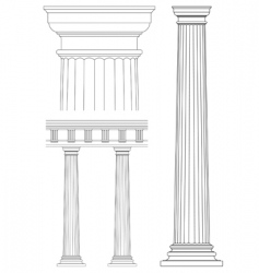 Set of architecture detail vector image