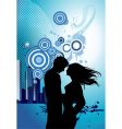Kissing couple vector image