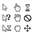 Mouse cursors vector image