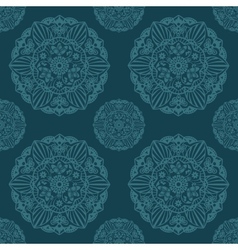 Ornate Mandala seamless texture endless pattern vector image