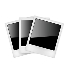 Polaroid photo frames vector image