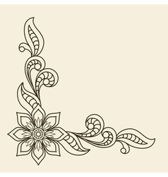Corner ornament vector image
