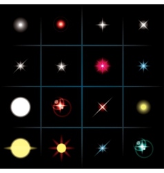 Shining stars vector image
