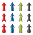 Set of color arrows vector image