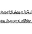 Cityscape sketch vector image