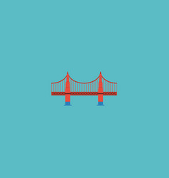 Bridge Blue Icon Logo Royalty Free Vector Image