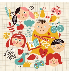 Back to school vector image