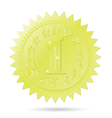 Golden award emblem Golden award emblem vector image