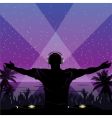 Tropical dj vector image