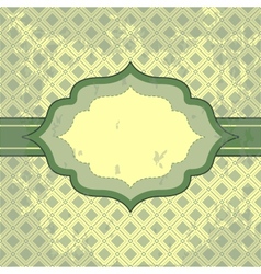 Vintage pattern and frame for design vector image