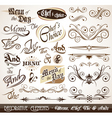 Menu elements vector image