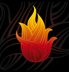 Abstract flame vector image
