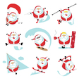 Santa extreme set1 vector image
