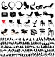 Chairs and people collection vector image