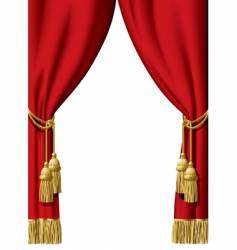 Red curtain Red curtain vector image